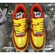 A BATHING APE BAPE STA LOW RED YELLOW SNEAKER A BATHING APE BAPE STA LOW RED YELLOW SNEAKER