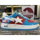 A BATHING APE BAPE STA LOW BLUE SNEAKER A BATHING APE BAPE STA LOW BLUE SNEAKER