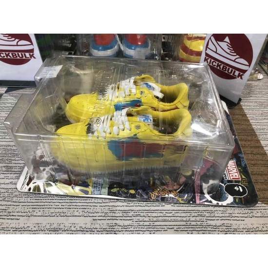 A BATHING APE BAPE STA LOW YELLOW SNEAKER A BATHING APE BAPE STA LOW YELLOW SNEAKER