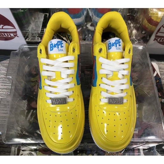 A BATHING APE BAPE STA LOW YELLOW SNEAKER A BATHING APE BAPE STA LOW YELLOW SNEAKER