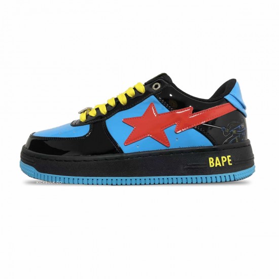 A BATHING APE BAPE STA LOW BLUE BLACK SNEAKER