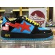 A BATHING APE BAPE STA LOW BLUE BLACK SNEAKER A BATHING APE BAPE STA LOW BLUE BLACK SNEAKER