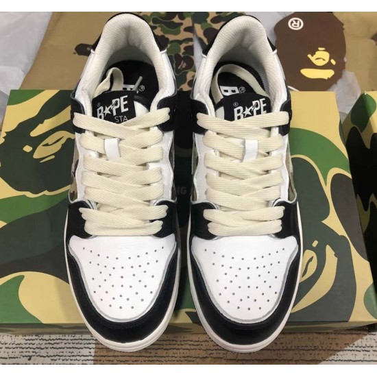 A BATHING APE BAPE STA LOW WHITE CAMOUFLAGE