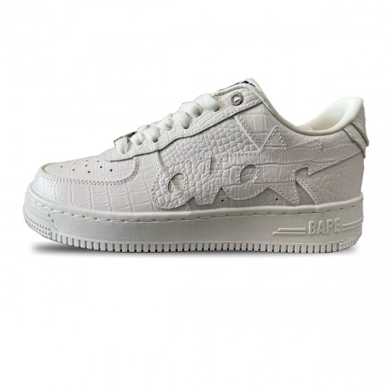 A BATHING APE BAPE STA LOW White A BATHING APE BAPE STA LOW White