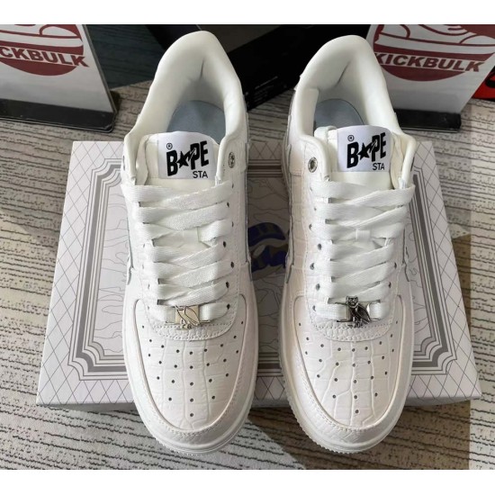 A BATHING APE BAPE STA LOW White A BATHING APE BAPE STA LOW White