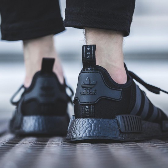 Adidas NMD_R1 Coloured Boost Core Black S31508 Adidas NMD_R1 Coloured Boost Core Black S31508