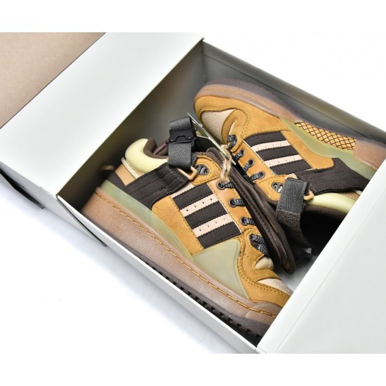 ADIDAS BAD BUNNY X FORUM BUCKLE LOW 'THE FIRST CAFE' GW0264 ADIDAS BAD BUNNY X FORUM BUCKLE LOW 'THE FIRST CAFE' GW0264