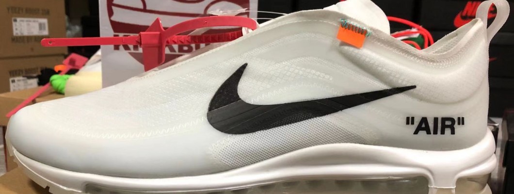 OFF-WHITE X Nike Air Max 97 OG White AJ4585-100 Kickbulk Sneaker Camera photos