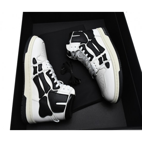 A.M.I.R.I Skel Top High White Black MFS002-009 A.M.I.R.I Skel Top High White Black MFS002-009