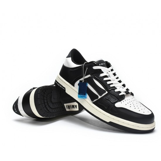 A.M.I.R.I Skel Top Low Black White MFS003-004 A.M.I.R.I Skel Top Low Black White MFS003-004