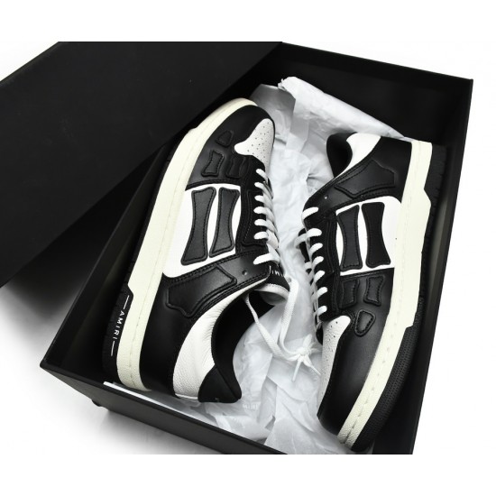 A.M.I.R.I Skel Top Low Black White MFS003-004 A.M.I.R.I Skel Top Low Black White MFS003-004