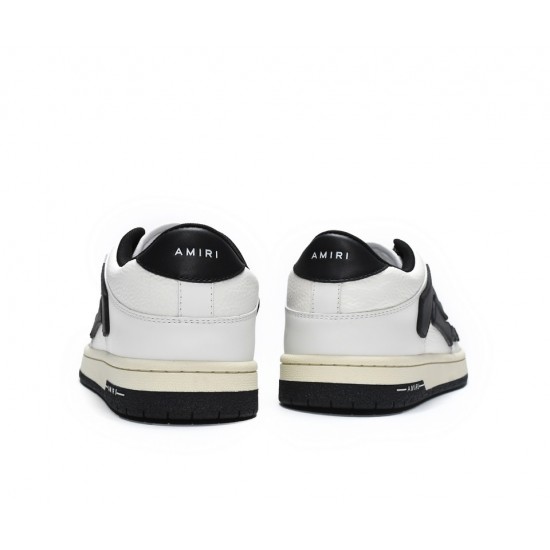 A.M.I.R.I Skel Top Low White Black MFS003-111 A.M.I.R.I Skel Top Low White Black MFS003-111