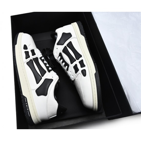 A.M.I.R.I Skel Top Low White Black MFS003-111 A.M.I.R.I Skel Top Low White Black MFS003-111