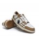 A.M.I.R.I Skel Top Low White Brown MFS003-281