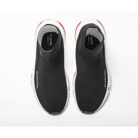 Balenciaga Speed Runner TESS S.GOMMA MAILLE NOIR Black red Sneaker