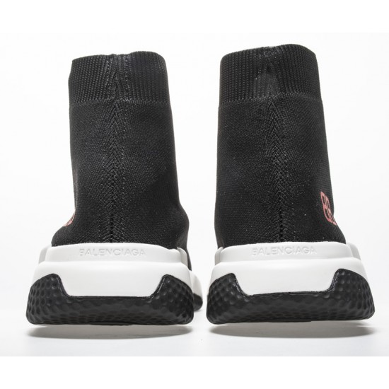 Balenciaga Speed Runner TESS S.GOMMA MAILLE NOIR Red Logo Sneaker Balenciaga Speed Runner TESS S.GOMMA MAILLE NOIR Red Logo Sneaker