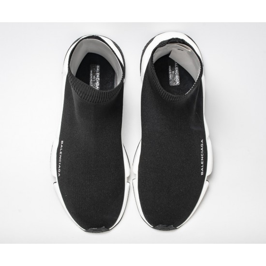 Balenciaga Speed Runner TESS S.GOMMA MAILLE NOIR Black White Sneaker Balenciaga Speed Runner TESS S.GOMMA MAILLE NOIR Black White Sneaker