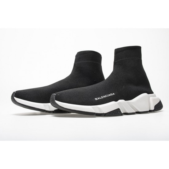 Balenciaga Speed Runner TESS S.GOMMA MAILLE NOIR Black White Sneaker