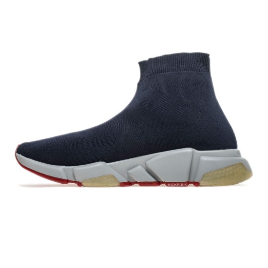 Balenciaga Speed Runner TESS S.GOMMA MAILLE NOIR Navy Blue Sneaker