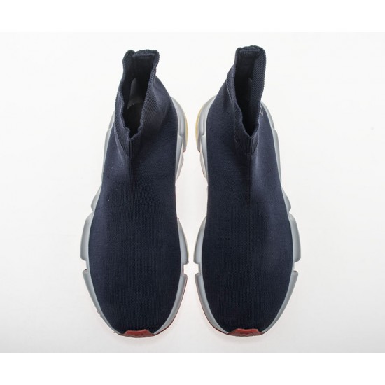 Balenciaga Speed Runner TESS S.GOMMA MAILLE NOIR Navy Blue Sneaker Balenciaga Speed Runner TESS S.GOMMA MAILLE NOIR Navy Blue Sneaker