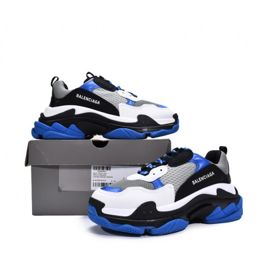 Balenciaga Triple S Black White Blue 536737 W2CA1 4124 Balenciaga Triple S Black White Blue 536737 W2CA1 4124