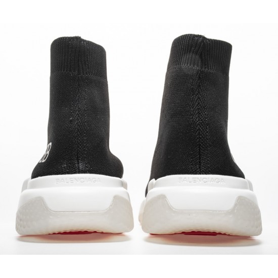 Balenciaga Speed Runner TESS S.GOMMA MAILLE NOIR ROUGE Sneaker