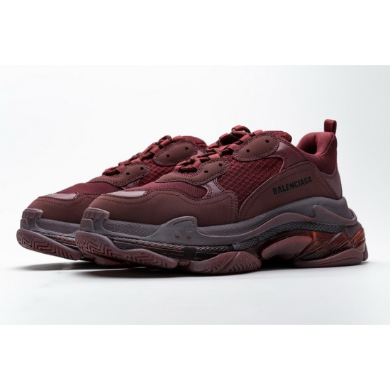 Balenciaga Triple S Red Wine 541624 W09E1 1628 Balenciaga Triple S Red Wine 541624 W09E1 1628