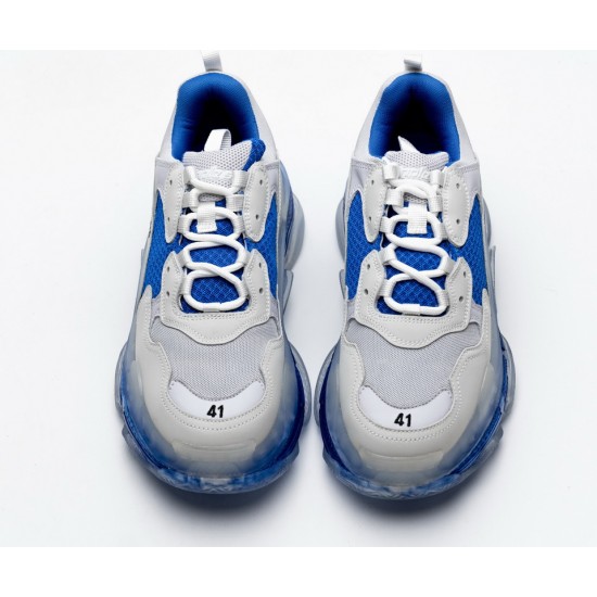 Balenciaga Triple S White Blue 541624W09E11772 Balenciaga Triple S White Blue 541624W09E11772