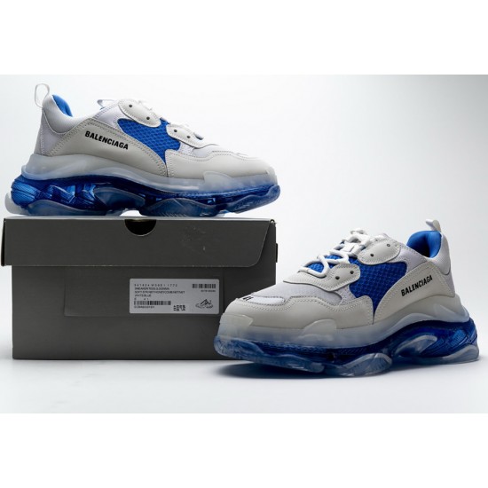Balenciaga Triple S White Blue 541624W09E11772 Balenciaga Triple S White Blue 541624W09E11772