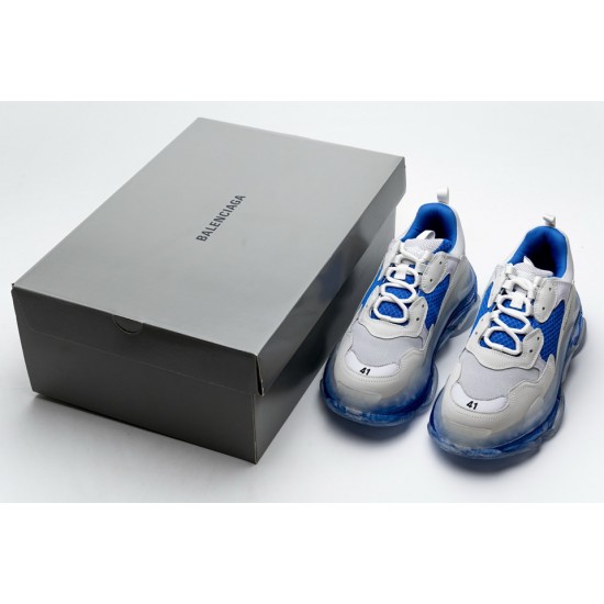 Balenciaga Triple S White Blue 541624W09E11772 Balenciaga Triple S White Blue 541624W09E11772