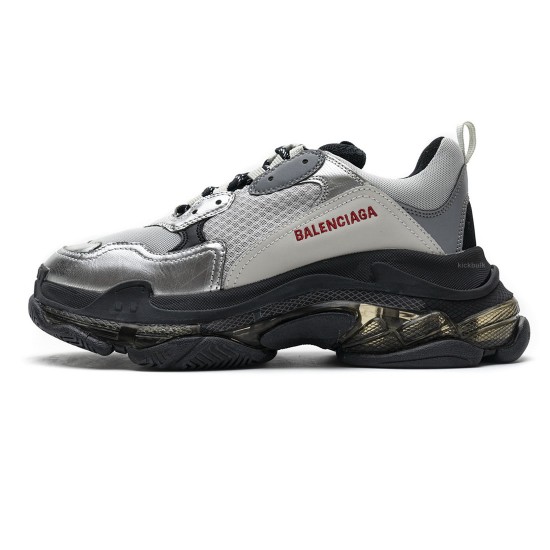 Balenciaga Triple S Black Silver 541624 W09E1 7320 Balenciaga Triple S Black Silver 541624 W09E1 7320