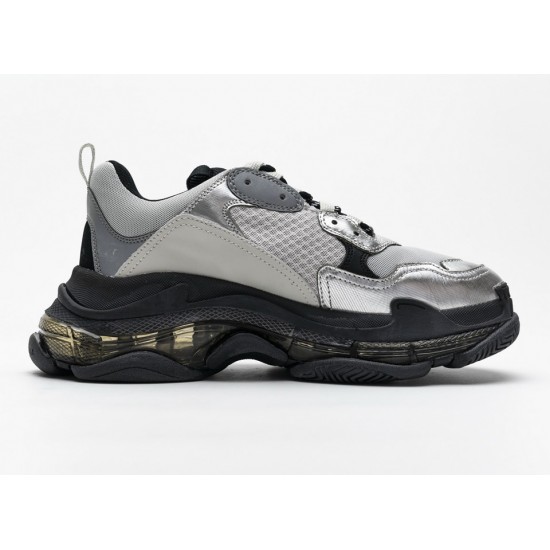 Balenciaga Triple S Black Silver 541624 W09E1 7320 Balenciaga Triple S Black Silver 541624 W09E1 7320