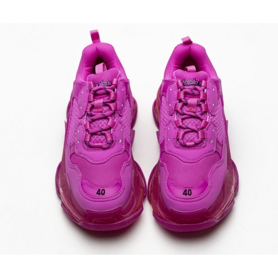 Balenciaga Triple S Plum Red 541624 W09O1 2132 Balenciaga Triple S Plum Red 541624 W09O1 2132