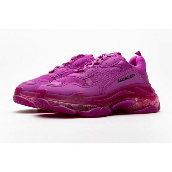 Balenciaga Triple S Plum Red 541624 W09O1 2132 Balenciaga Triple S Plum Red 541624 W09O1 2132