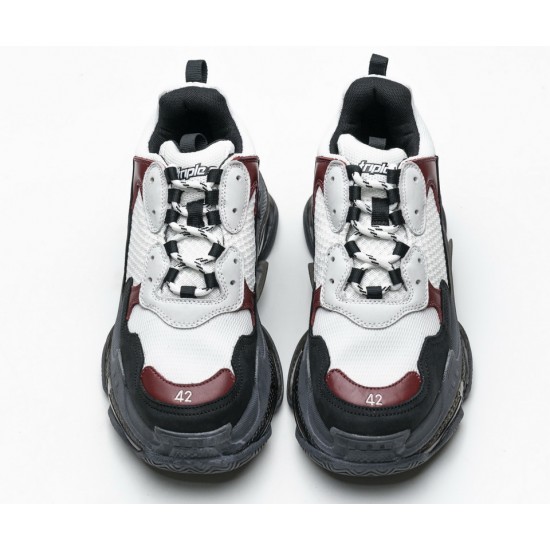 Balenciaga Triple S Black Brown Red 541624 W09O1 2268 Balenciaga Triple S Black Brown Red 541624 W09O1 2268