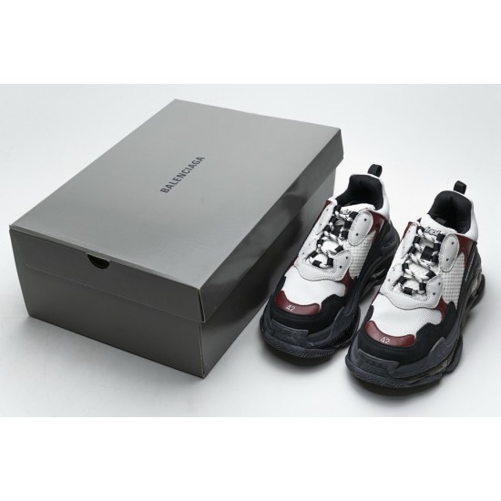 Balenciaga Triple S Black Brown Red 541624 W09O1 2268 Balenciaga Triple S Black Brown Red 541624 W09O1 2268