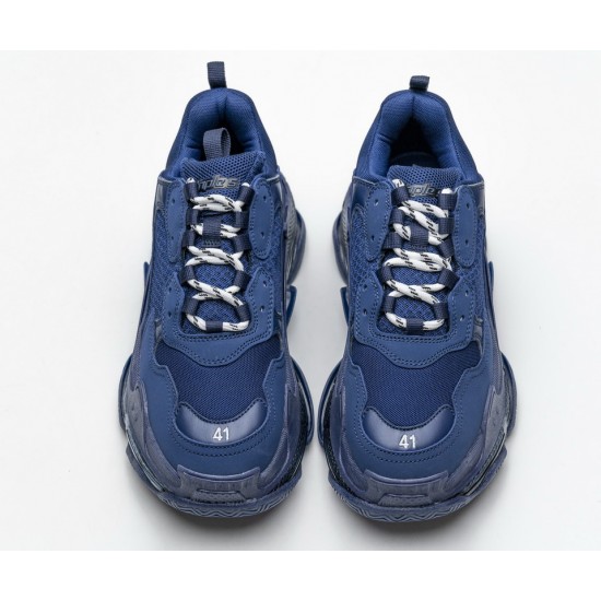Balenciaga Triple S Dark Blue 541624 W09O1 4107 Balenciaga Triple S Dark Blue 541624 W09O1 4107