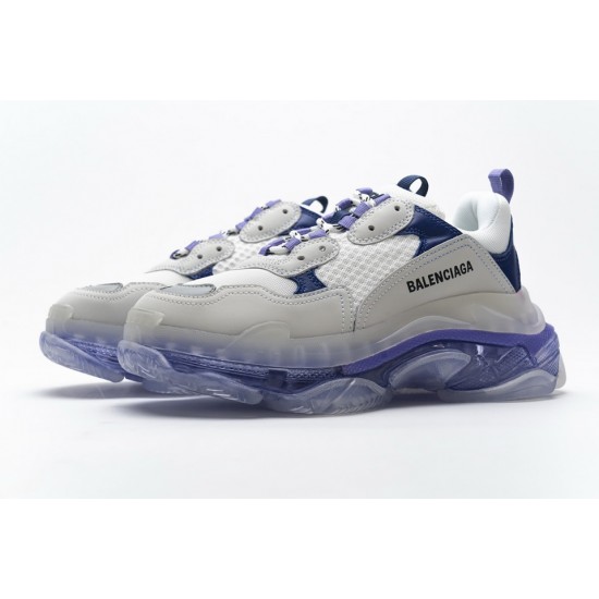 Balenciaga Triple S White Purple 544351 W09E1 1322 Balenciaga Triple S White Purple 544351 W09E1 1322