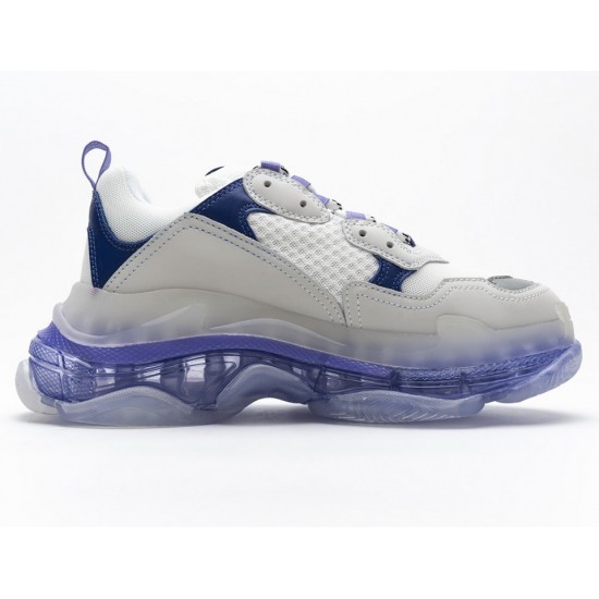 Balenciaga Triple S White Purple 544351 W09E1 1322 Balenciaga Triple S White Purple 544351 W09E1 1322
