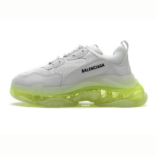 Balenciaga Triple S White Green 544351 W09E1 1331 Balenciaga Triple S White Green 544351 W09E1 1331