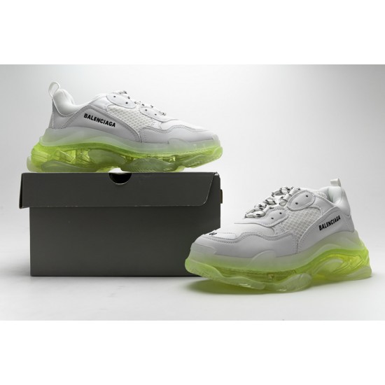 Balenciaga Triple S White Green 544351 W09E1 1331 Balenciaga Triple S White Green 544351 W09E1 1331