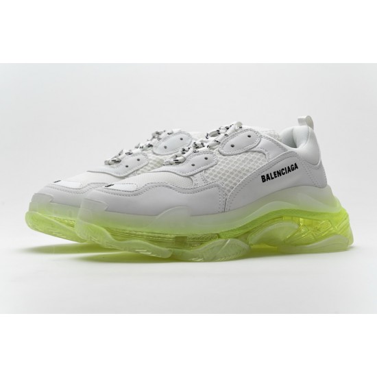 Balenciaga Triple S White Green 544351 W09E1 1331 Balenciaga Triple S White Green 544351 W09E1 1331