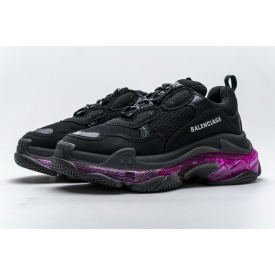 Balenciaga Triple S Black Plum Red 544351 W09O1 0829 Balenciaga Triple S Black Plum Red 544351 W09O1 0829