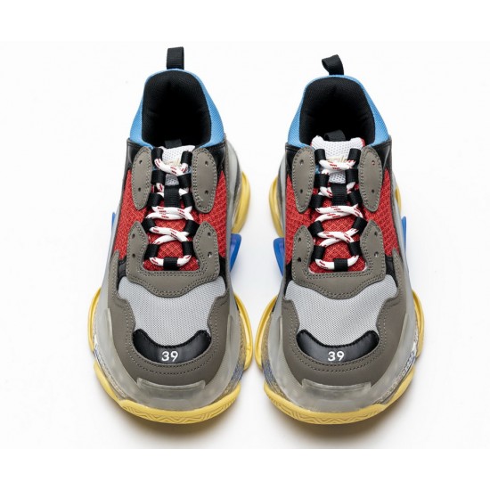Balenciaga Triple S Blue Red 544351 W09O1 2120 Balenciaga Triple S Blue Red 544351 W09O1 2120