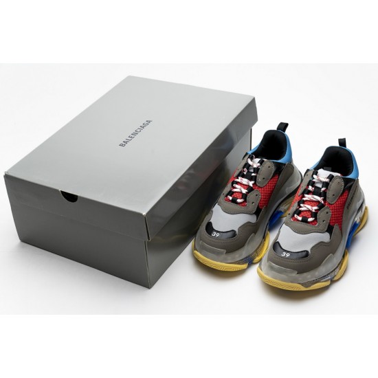 Balenciaga Triple S Blue Red 544351 W09O1 2120