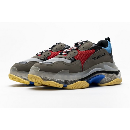 Balenciaga Triple S Blue Red 544351 W09O1 2120 Balenciaga Triple S Blue Red 544351 W09O1 2120