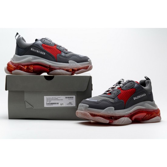 Balenciaga Triple S Grey Red 544351 W09O1 2262