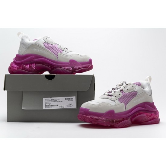 Balenciaga Triple S White Pink 544351 W09O1 2281 Balenciaga Triple S White Pink 544351 W09O1 2281