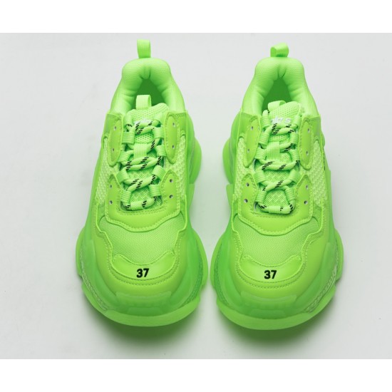 Balenciaga Triple S Fluorescent Green 544351 W09O1 3802 Balenciaga Triple S Fluorescent Green 544351 W09O1 3802
