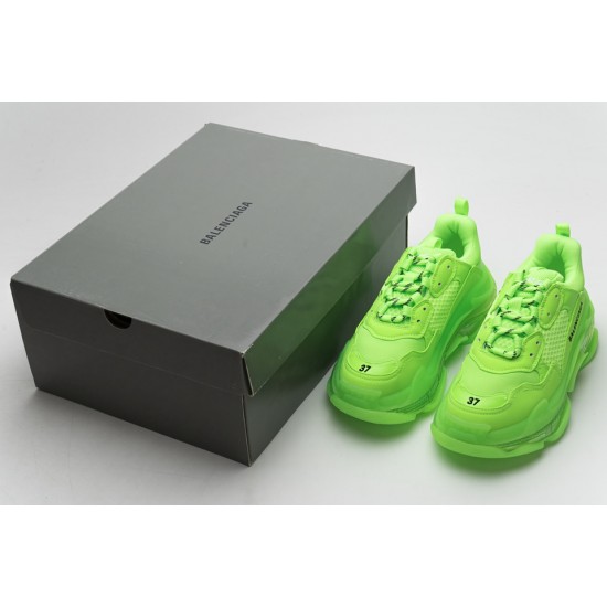 Balenciaga Triple S Fluorescent Green 544351 W09O1 3802 Balenciaga Triple S Fluorescent Green 544351 W09O1 3802